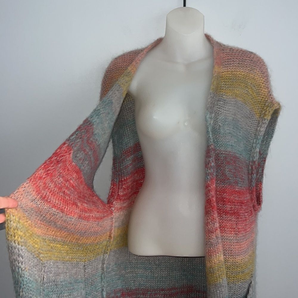Anthropologie Moth Women’s XS S Boho Southwestern Mohair long cardigan - Picture 7 of 15